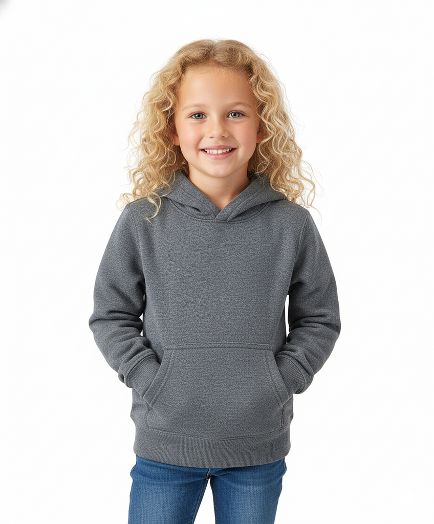 Fleece Classic Warm Pull Over Hoodie D grey KP101