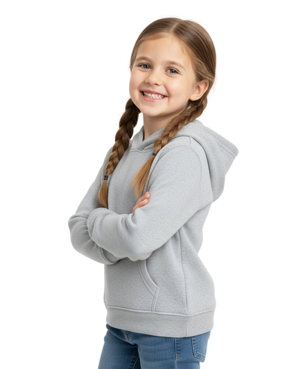 Fleece Classic Warm Pull Over Hoodie L grey KP101