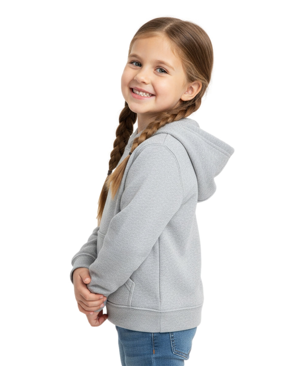 Fleece Classic Warm Pull Over Hoodie L grey KP101
