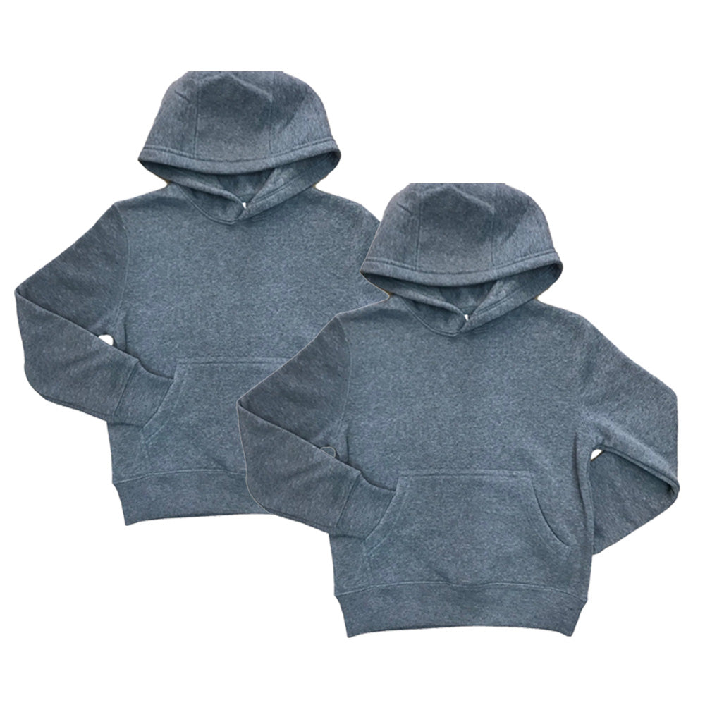 Fleece Classic Warm Pull Over Hoodie Black KP101 2 Pack