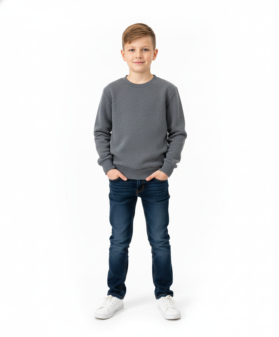 Premium Quality Fleece Crewneck Sweater shirts Dgrey KP102