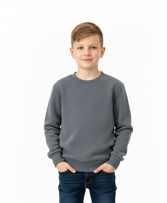 Premium Quality Fleece Crewneck Sweater shirts Dgrey KP102