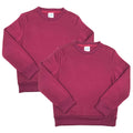 Premium Quality Fleece Crewneck Sweater shirts Black KP102 2 Pack