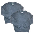 Premium Quality Fleece Crewneck Sweater shirts Black KP102 2 Pack