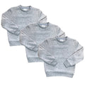 Premium Quality Fleece Crewneck Sweater shirts Black KP102 3 Pack