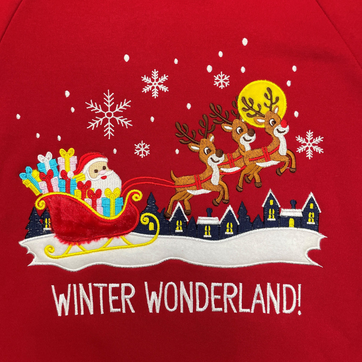 Boys' Embroidered Christmas Holiday Graphic Fleece Pullover Hoodie KP105