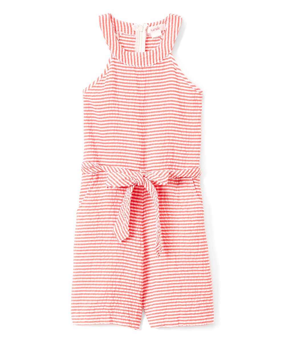 Girl Striped Romper Pink RP1979