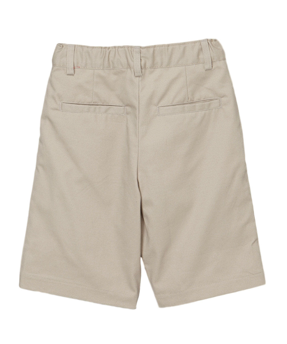 Boy Uniform Navy Zip Up Shorts With Adjustable Waist 5-16 SBU31