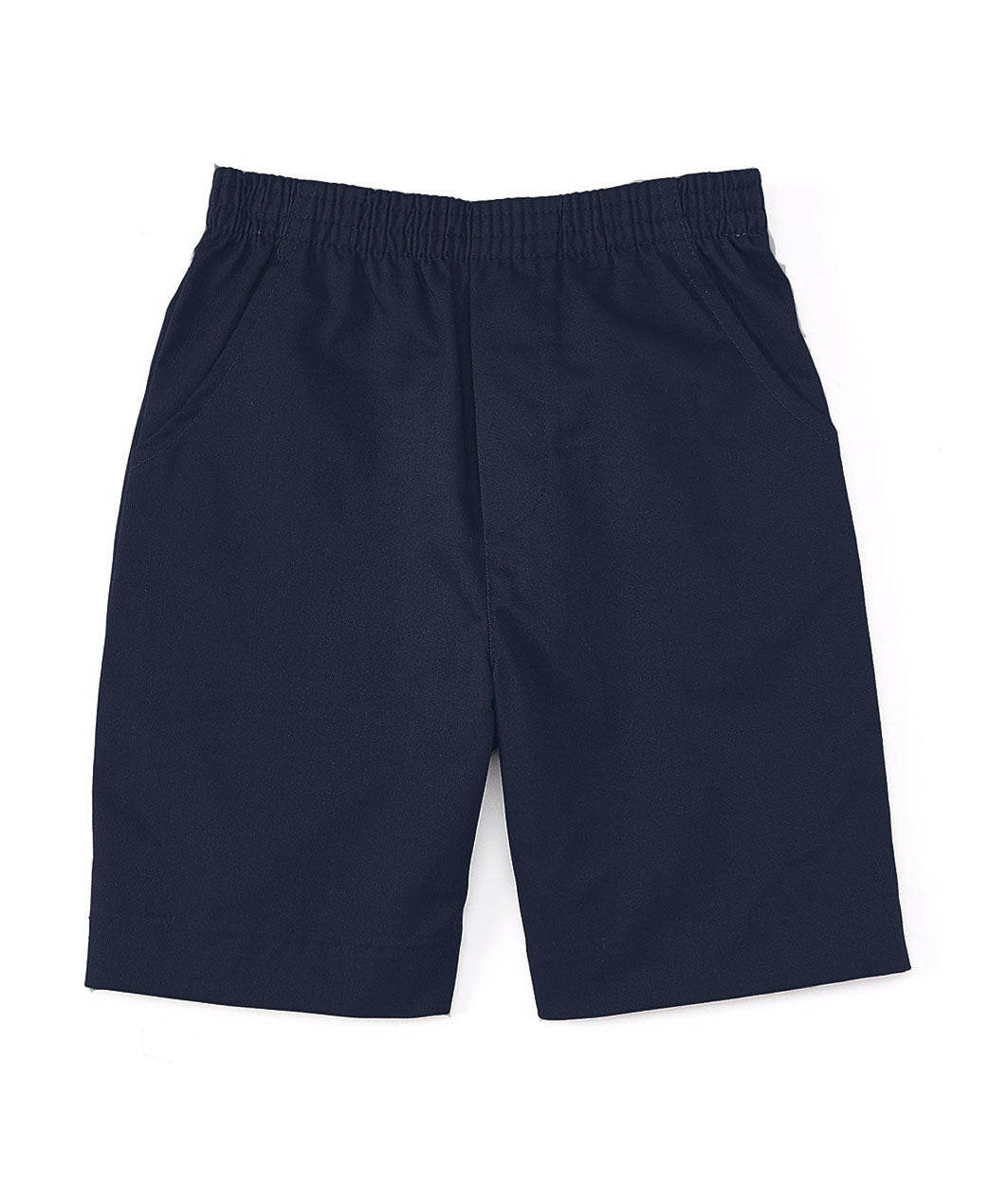 School Uniform Pull-On Khaki Shorts, Elastic Waist Twill Bottoms, Comfort Fit School Apparel SBU32