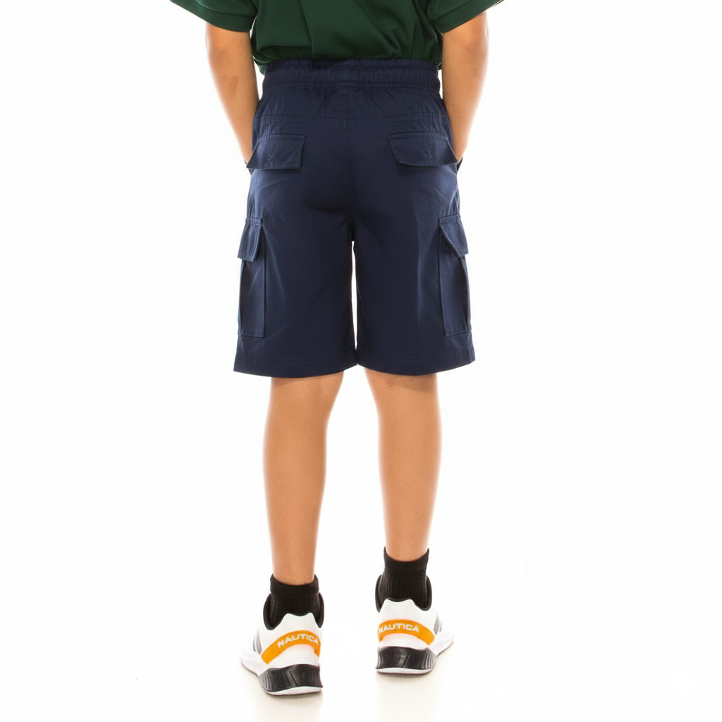 Boy Navy Cargo School Every Wear or  Uniform Shorts 4/5-16 SCG33