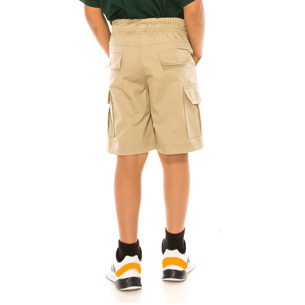 Boy Khaki Cargo School Every Wear or  Uniform Shorts 4/5-16 SCG33