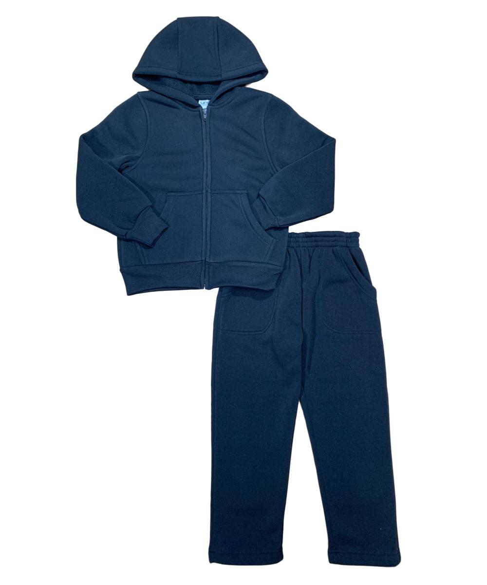 Premium Solid Plain Fleece Set  Black US01