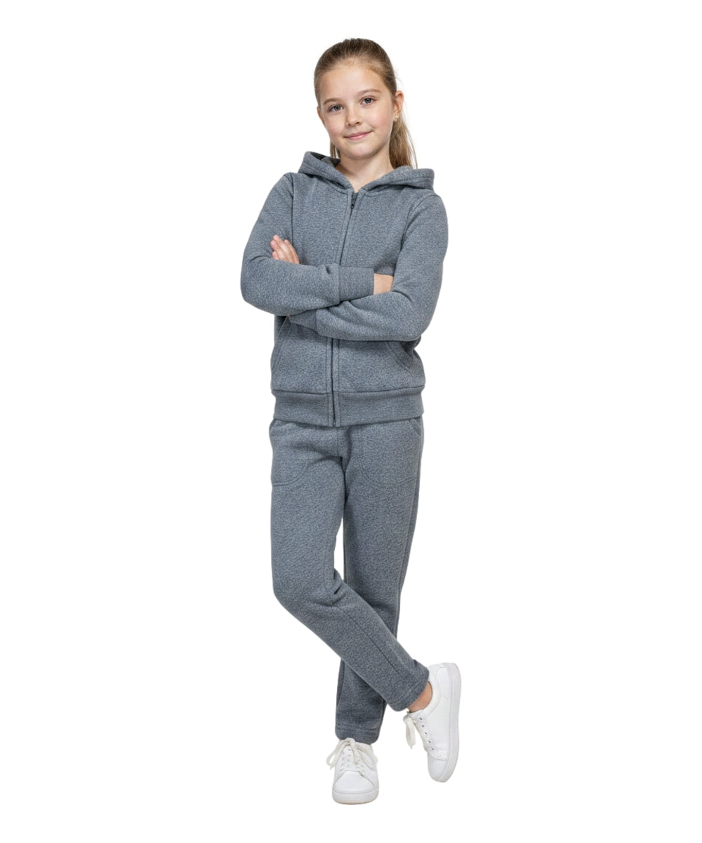 Premium Solid Plain Fleece Set  D Grey US01