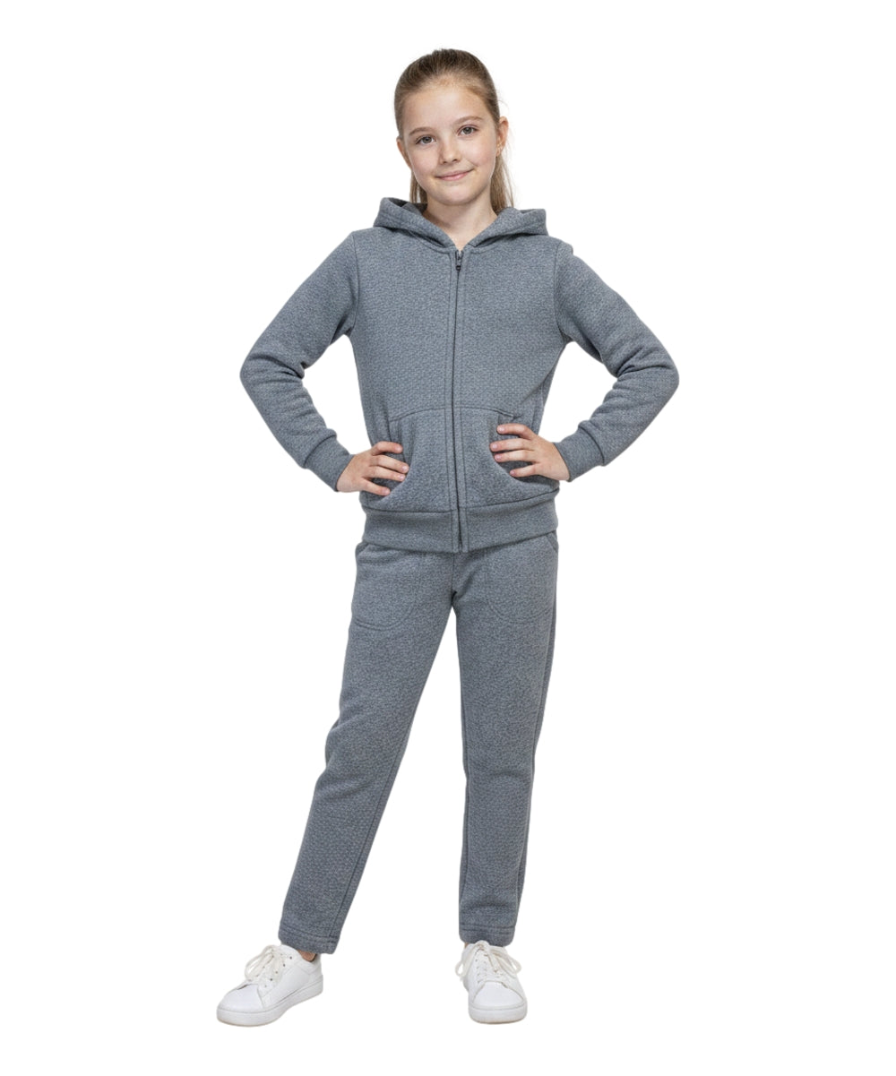 Premium Solid Plain Fleece Set  D Grey US01