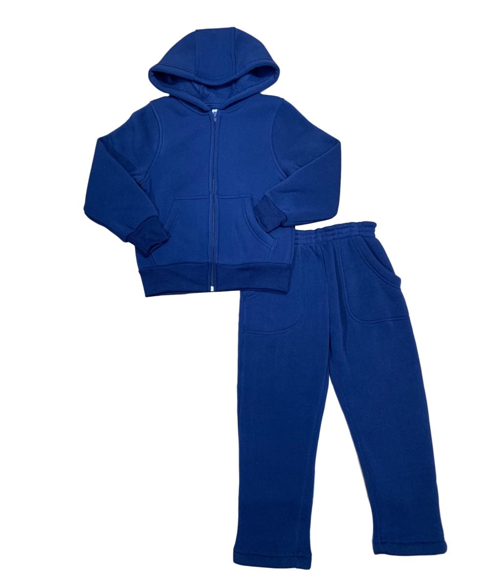 Premium Solid Plain Fleece Set  Black US01