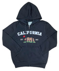 California Republic Women's Zip-Up Warm Fleece Hoodie Black WBT64