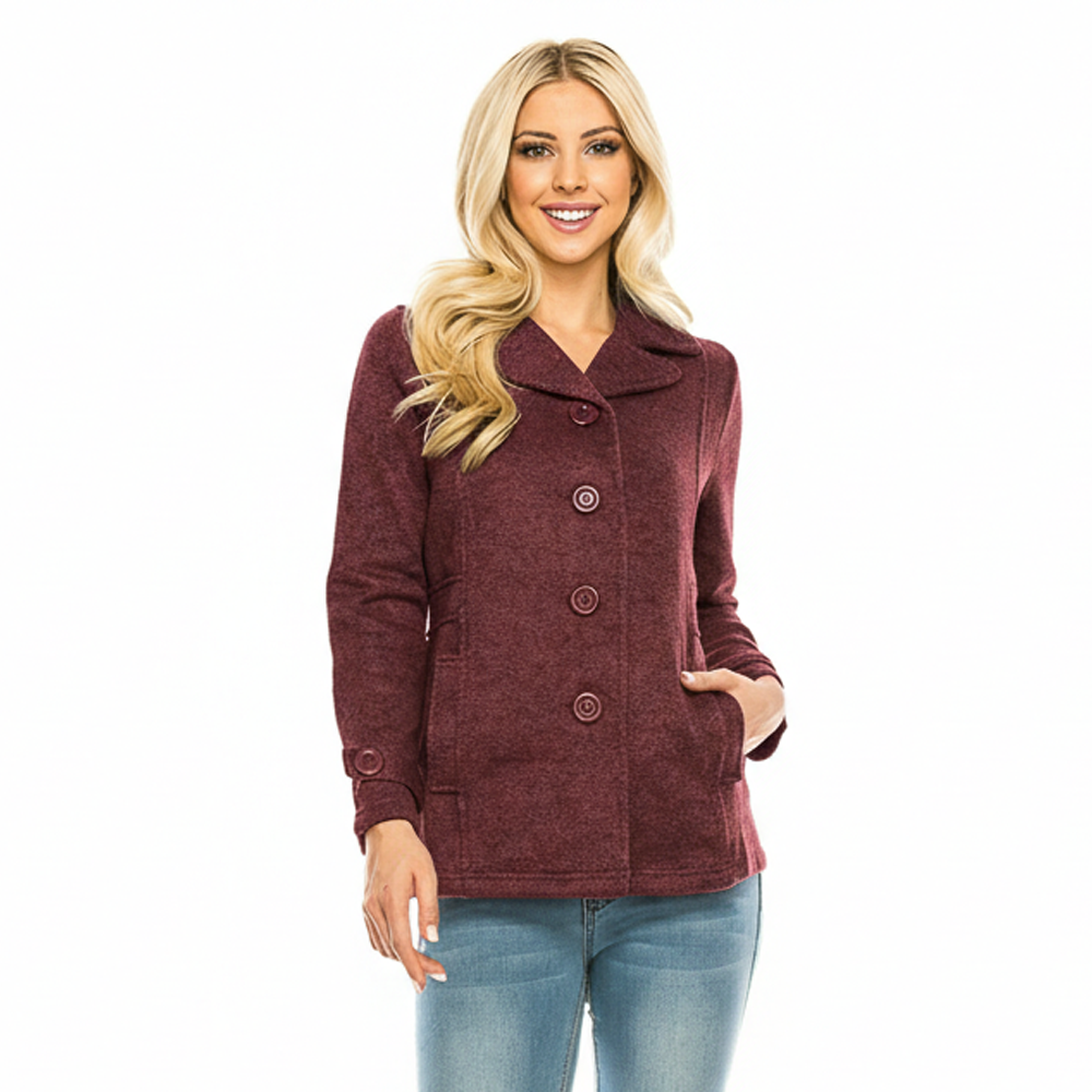 Unik's Women Tweed Coats Green WJ18522