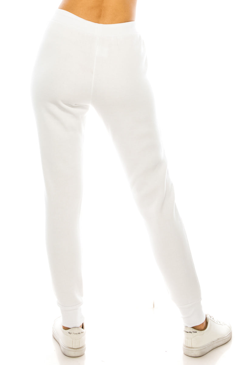 Women's Joggers Sweat Pants With Drawstring Waist Burgundy WP31