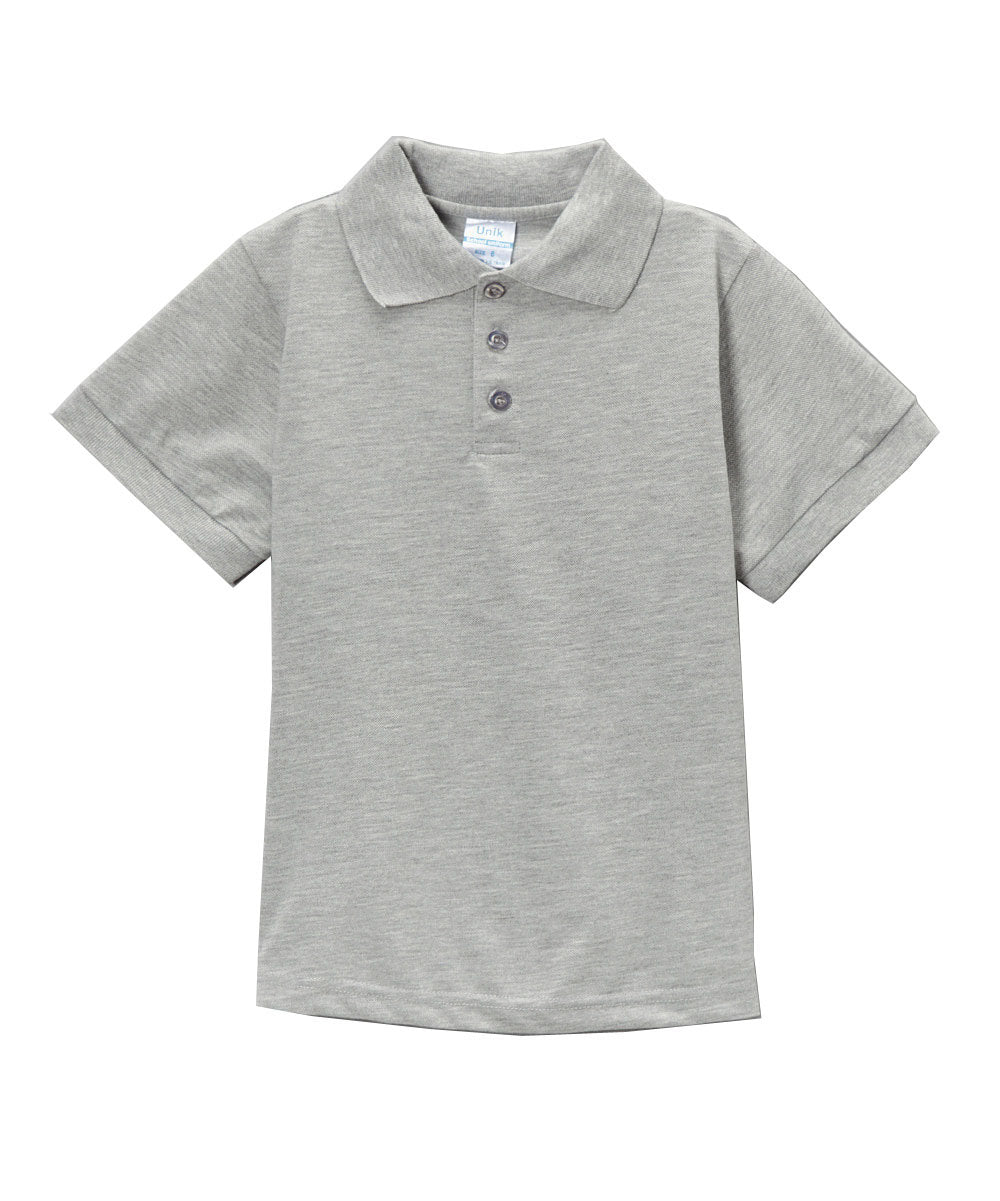 Boy's Premium Quality Pique Polo Uniform Shirt Short Sleeve White  5-18 BSU01