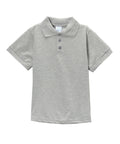 Boy's Premium Quality Pique Polo Uniform Shirt Short Sleeve White  5-18 BSU01