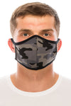 Camouflage Face Mask, Cotton, 2 layers, Washable, Reusable Mask, Adult Size