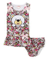 Bear Flower Baby Dress 6/9-24M