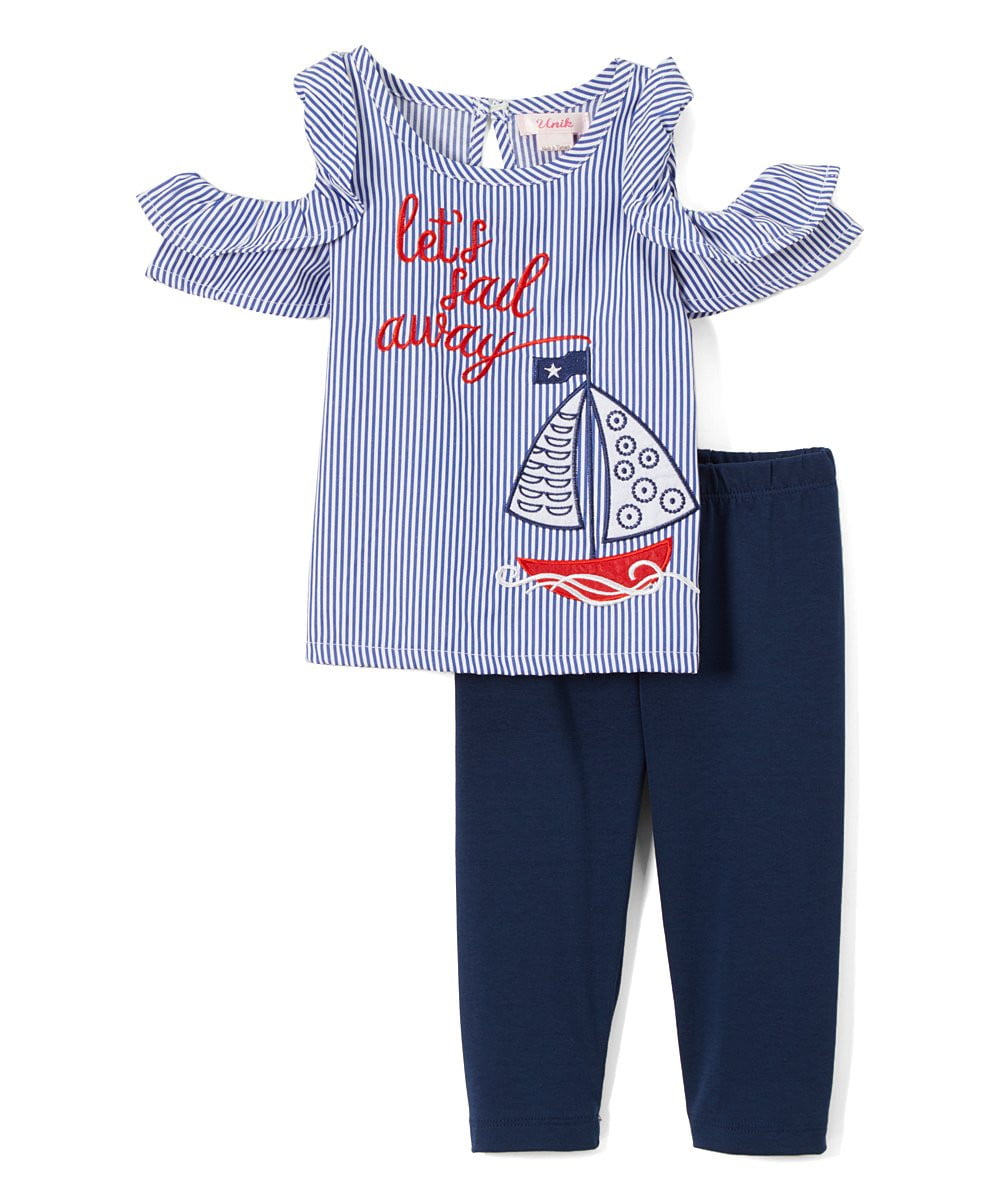 unikinc - Sail Boat Girl Legging Set - Unikinc