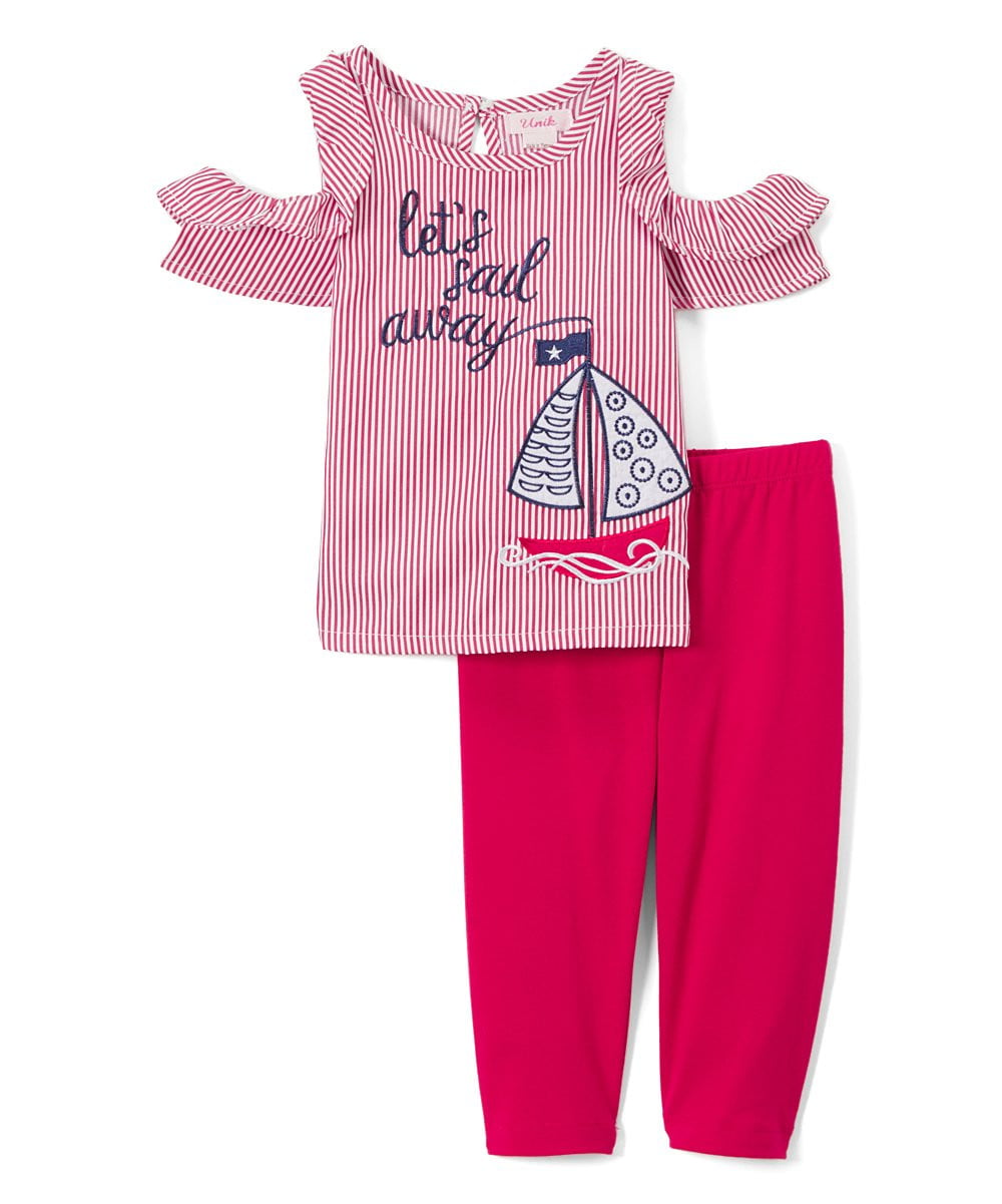 unikinc - Sail Boat Girl Legging Set - Unikinc