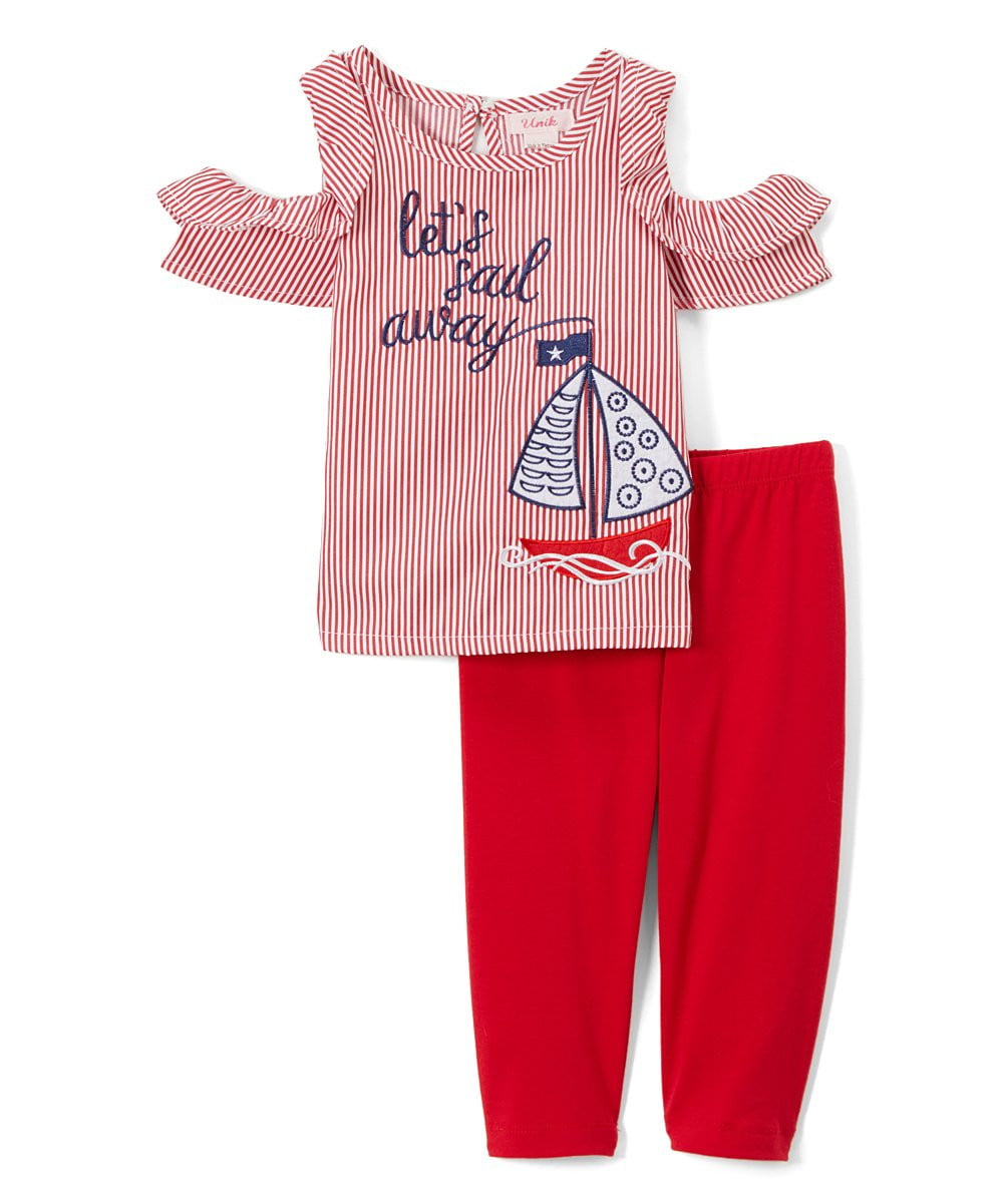 unikinc - Sail Boat Girl Legging Set - Unikinc