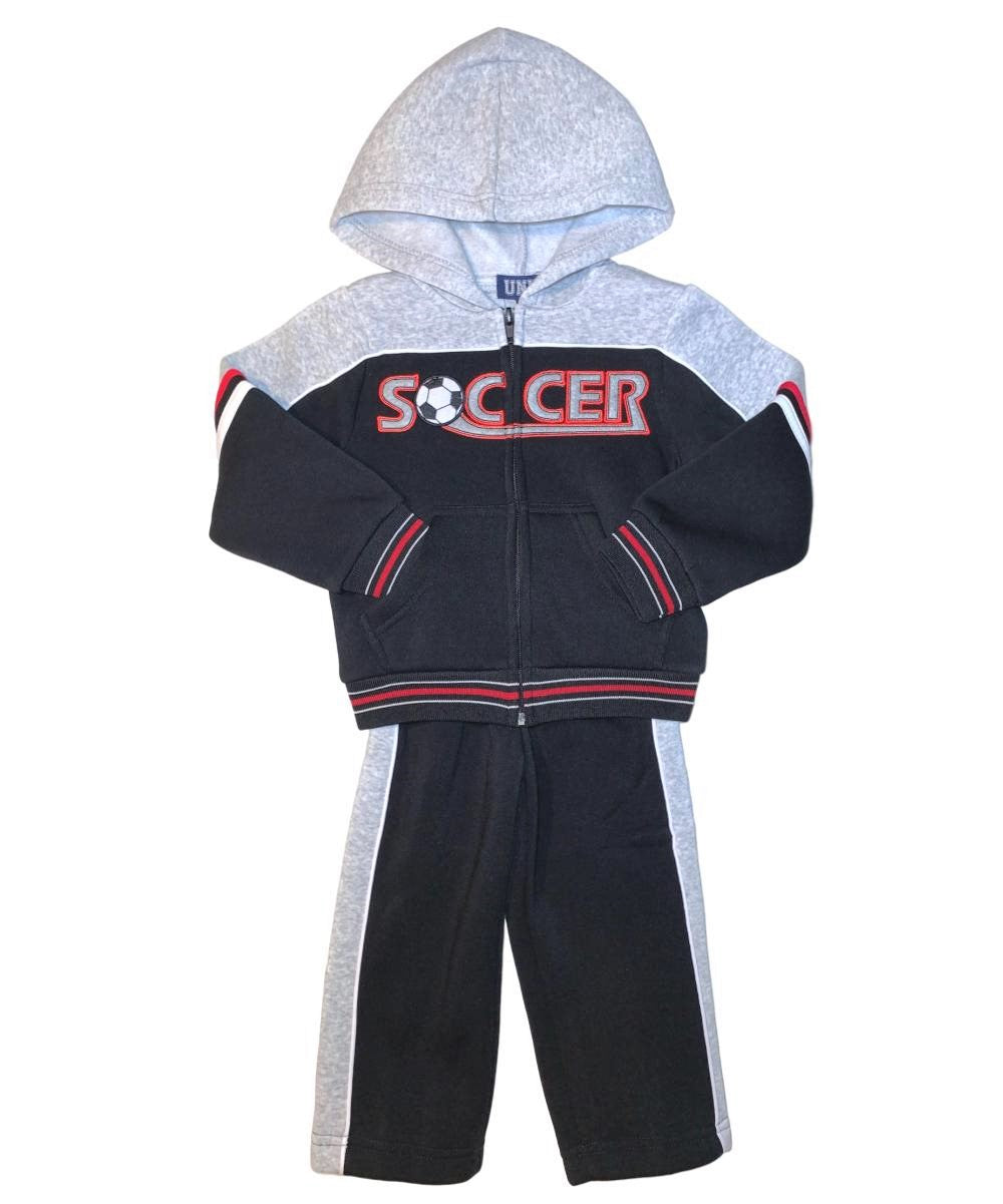 Boy's Soccer Two-Tone Fleece Set