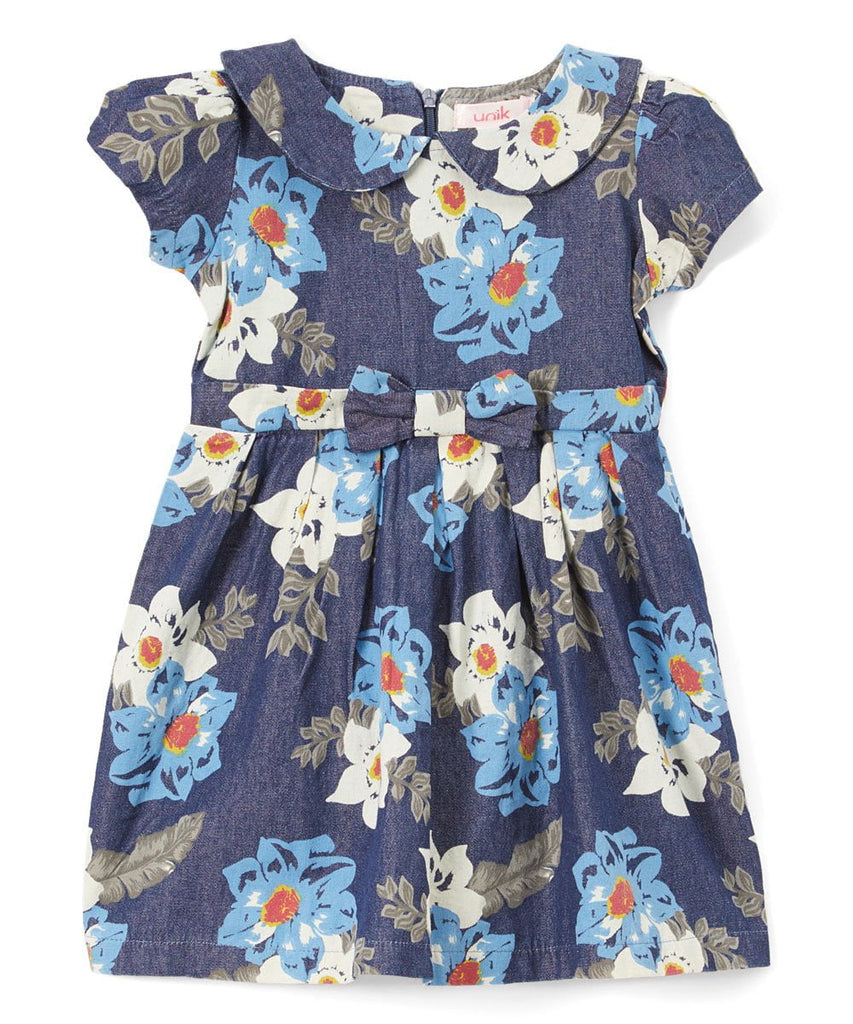 新品♡ADORABLE BACK RIBBON DENIM DRESS Open Back Denim Dress with Back Bow - The Shoe Attic