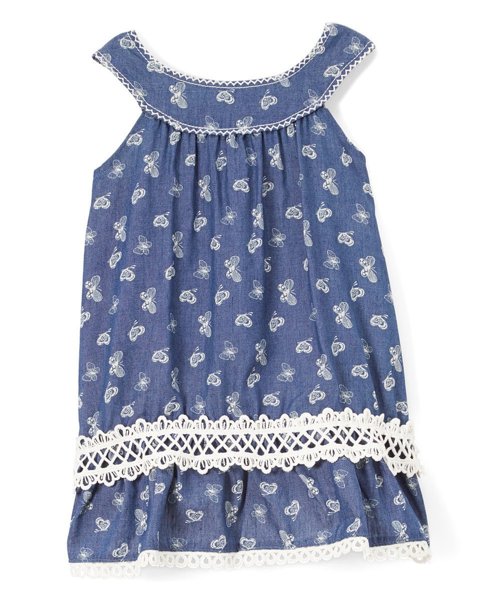 unikinc - Round neck Denim Dress - Unikinc