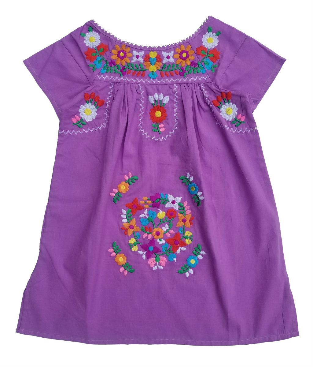 unikinc - Traditional Mexican Girl Embroidered Dress - Unik Inc