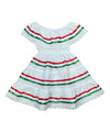 Girl's White Traditional Mexican Cinco De Mayo Fiesta Dress 2-14