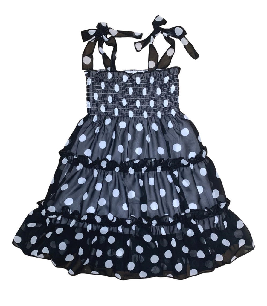 Girl Chiffon Dress Polka Dots A 5-14 – unik Retail