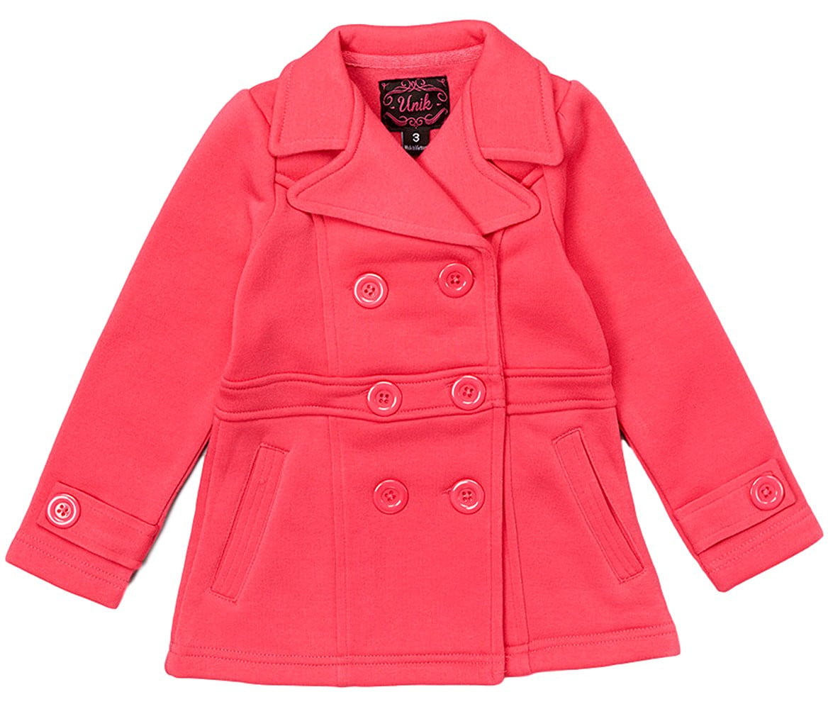unikinc - Girl Fleece Coat With Buttons - Unikinc