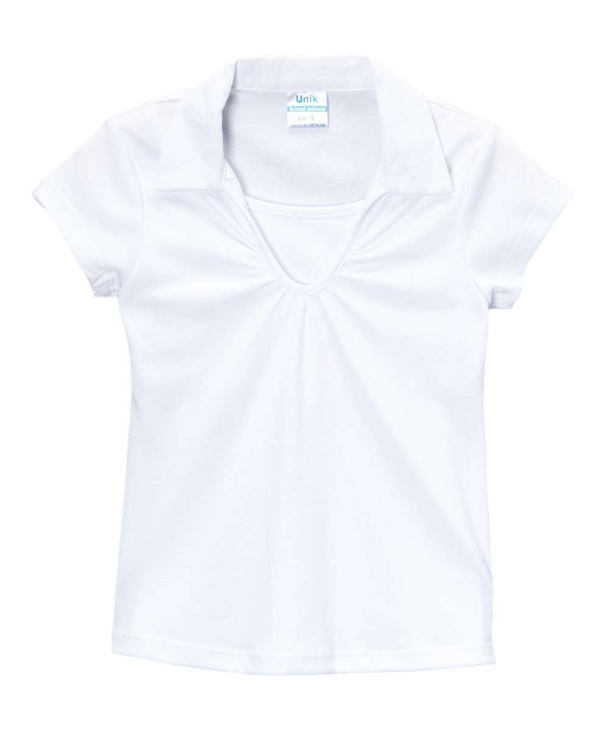 Girl polo v neck t shirts 2025