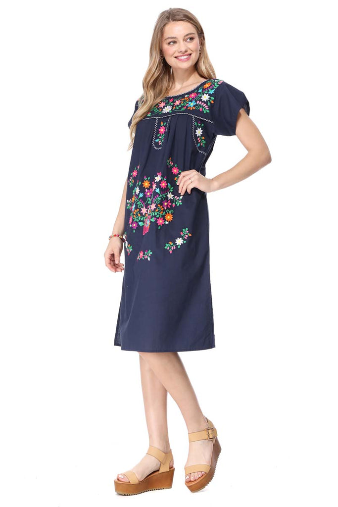 sachin and babi light blue dress unik Embroidered Traditional Mexican Dress Size S-M-L-XL-2XL-3XL – unik  Retail