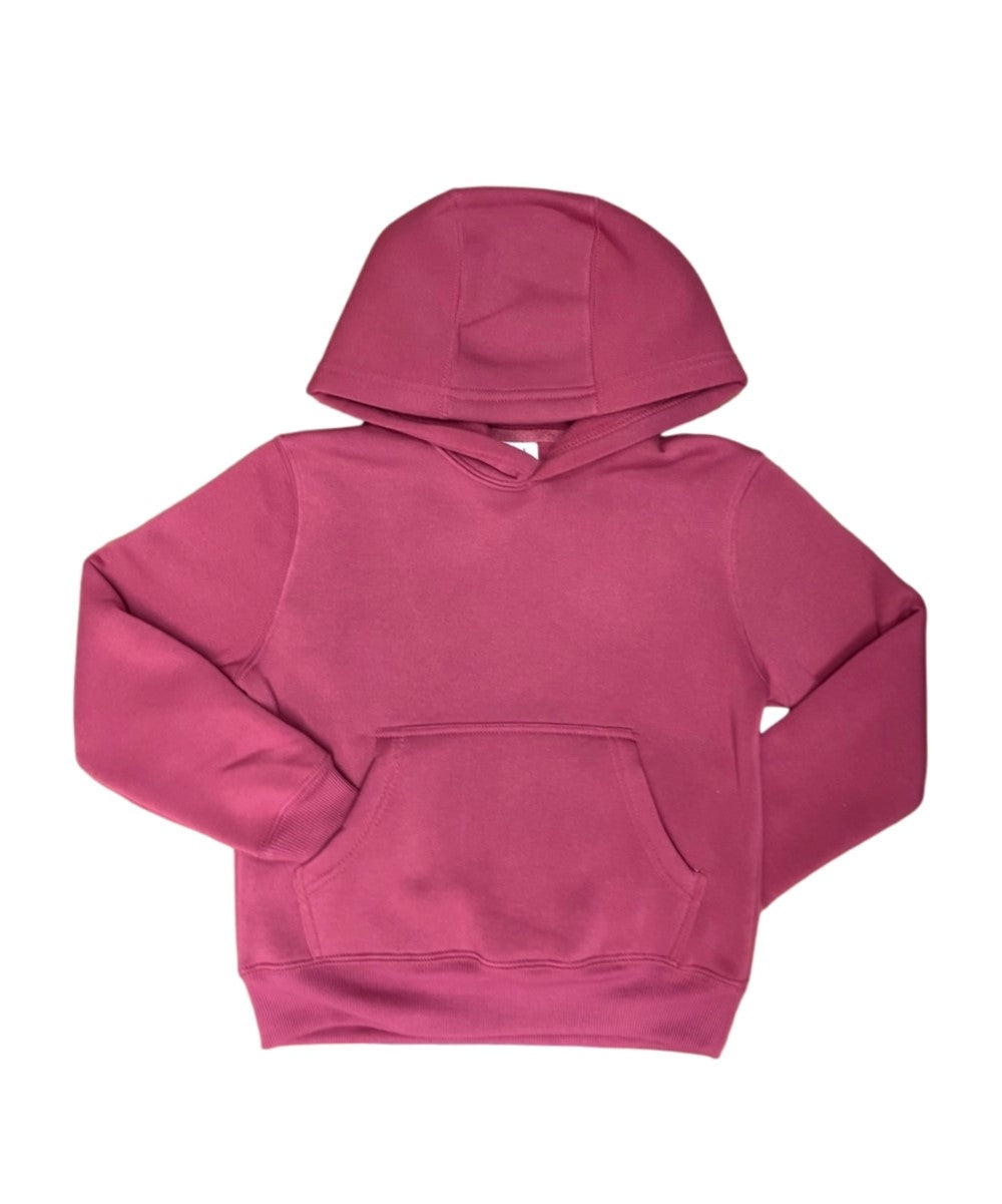 Fleece Classic Warm Pull Over Hoodie Plum KP101