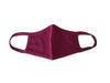 Face Mask, Cotton, 2 layers, Burgundy, Washable, Reusable Mask, Youth Size