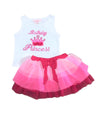 unik Girl Tulle Layered Birthday Princess Skirt Set size 2-8