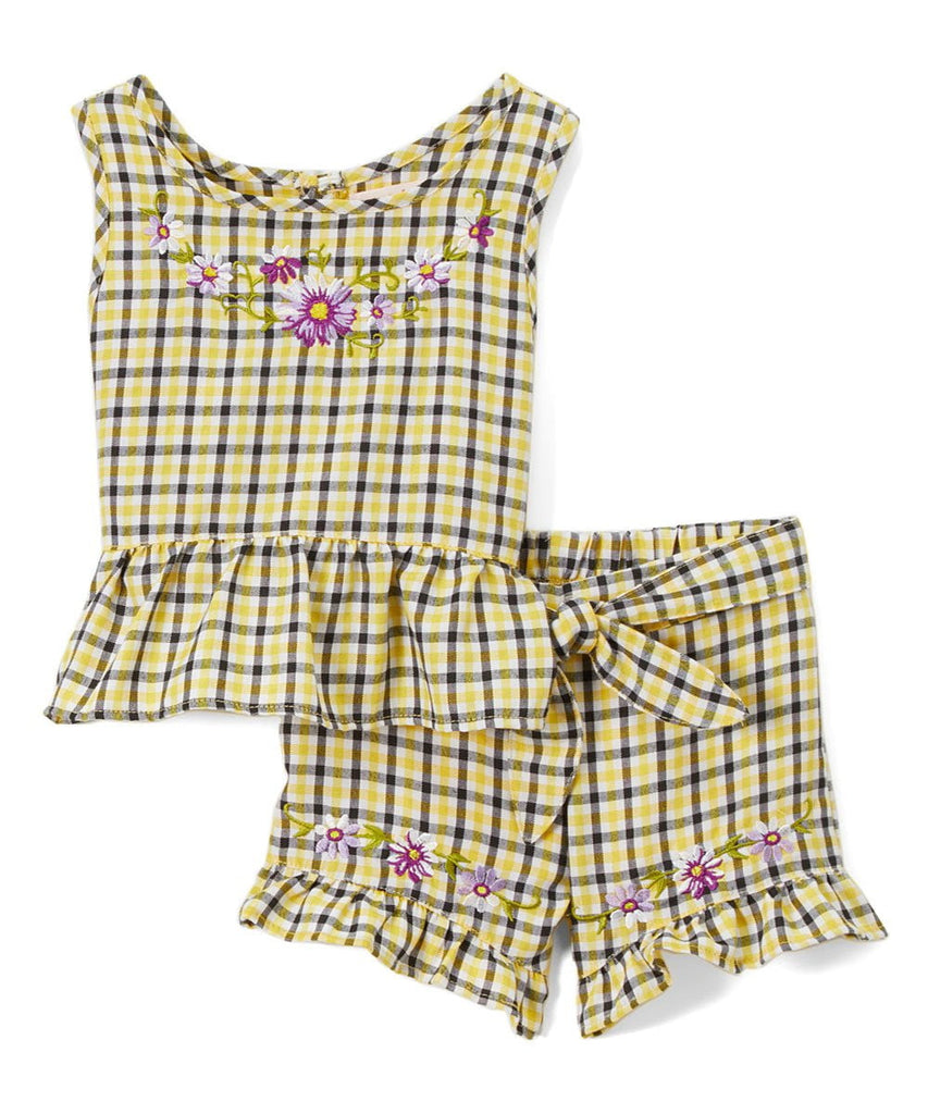 unikinc - Girls Gingham Short Sets - Unikinc