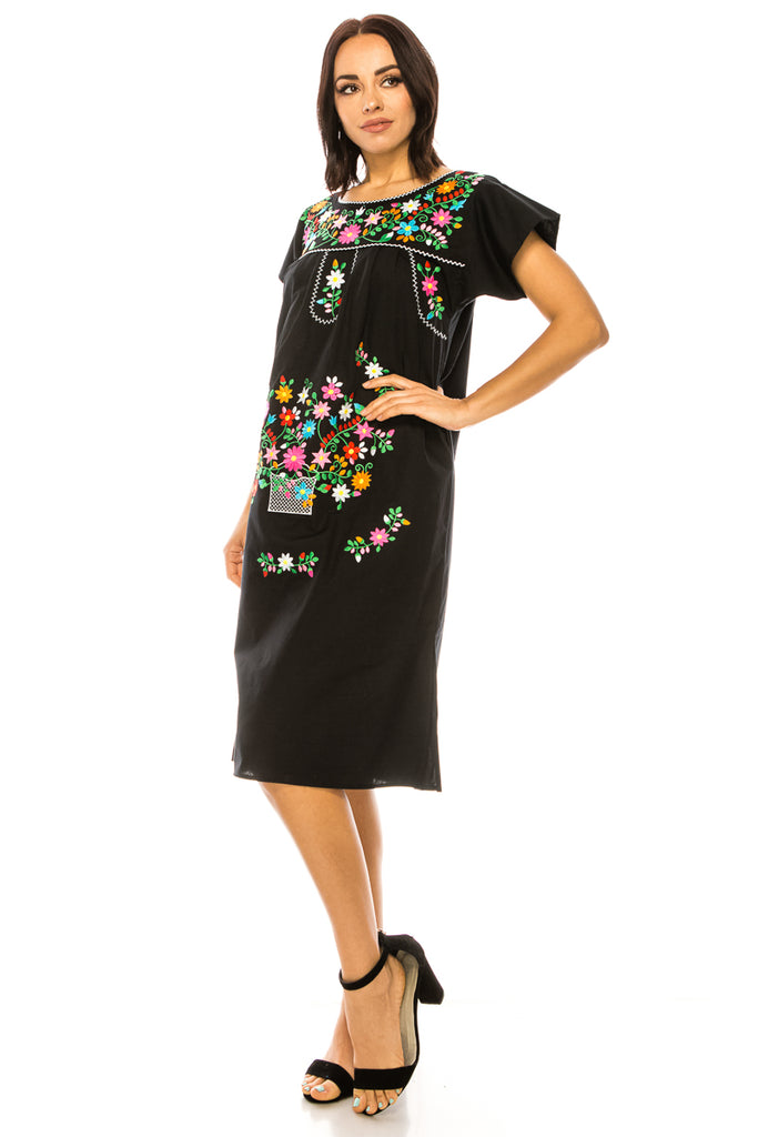 unik Embroidered Traditional Mexican Dress Size S-M-L-XL-2XL-3XL unik Retail unik Embroidered Traditional Mexican Dress Size S-M-L-XL-2XL-3XL unik Retail