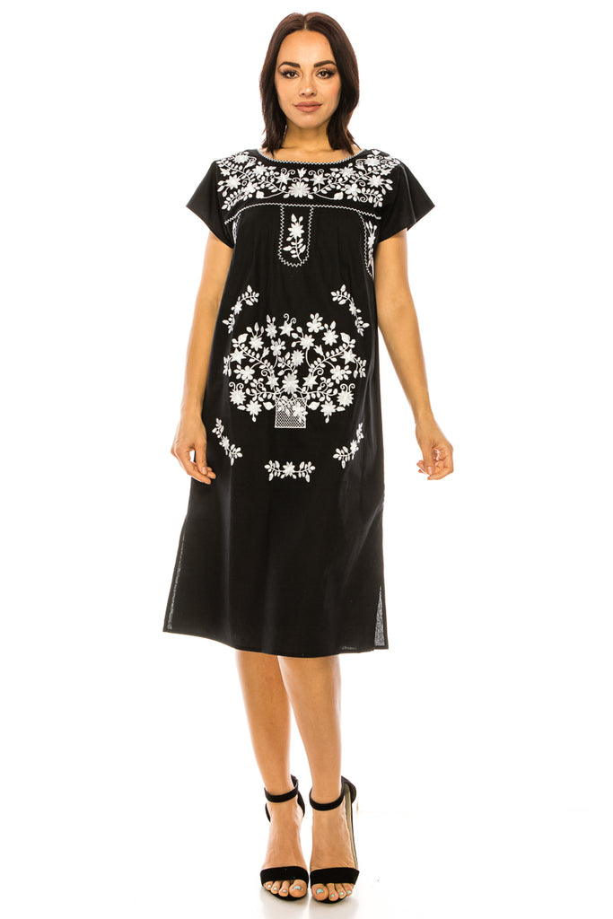 unik Embroidered Traditional Mexican Dress Size S-M-L-XL-2XL-3XL unik Retail unik Embroidered Traditional Mexican Dress Size S-M-L-XL-2XL-3XL unik Retail