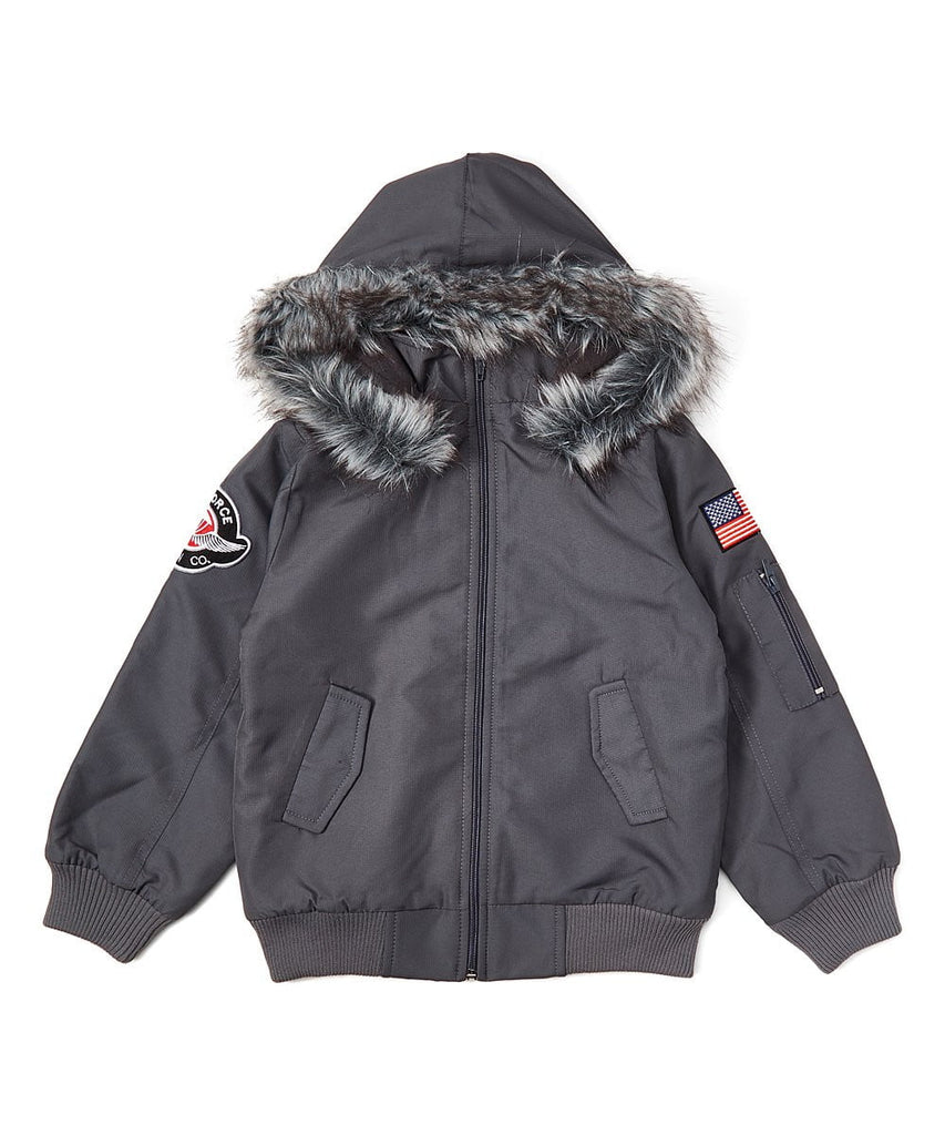 unikinc - Air Force Bomber Jacket with Hood - Unik Inc