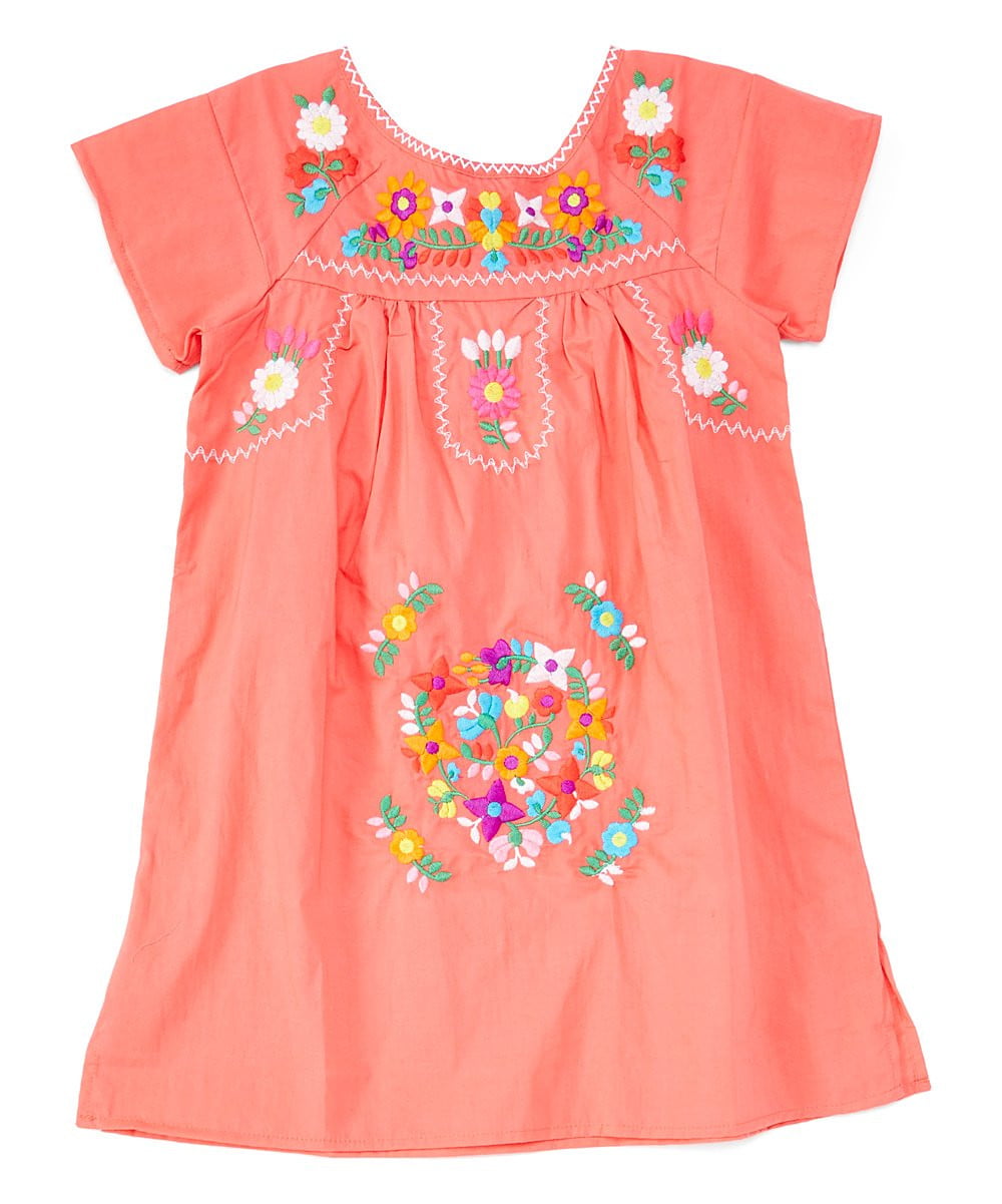 unikinc - Traditional Mexican Girl Embroidered Dress - Unik Inc