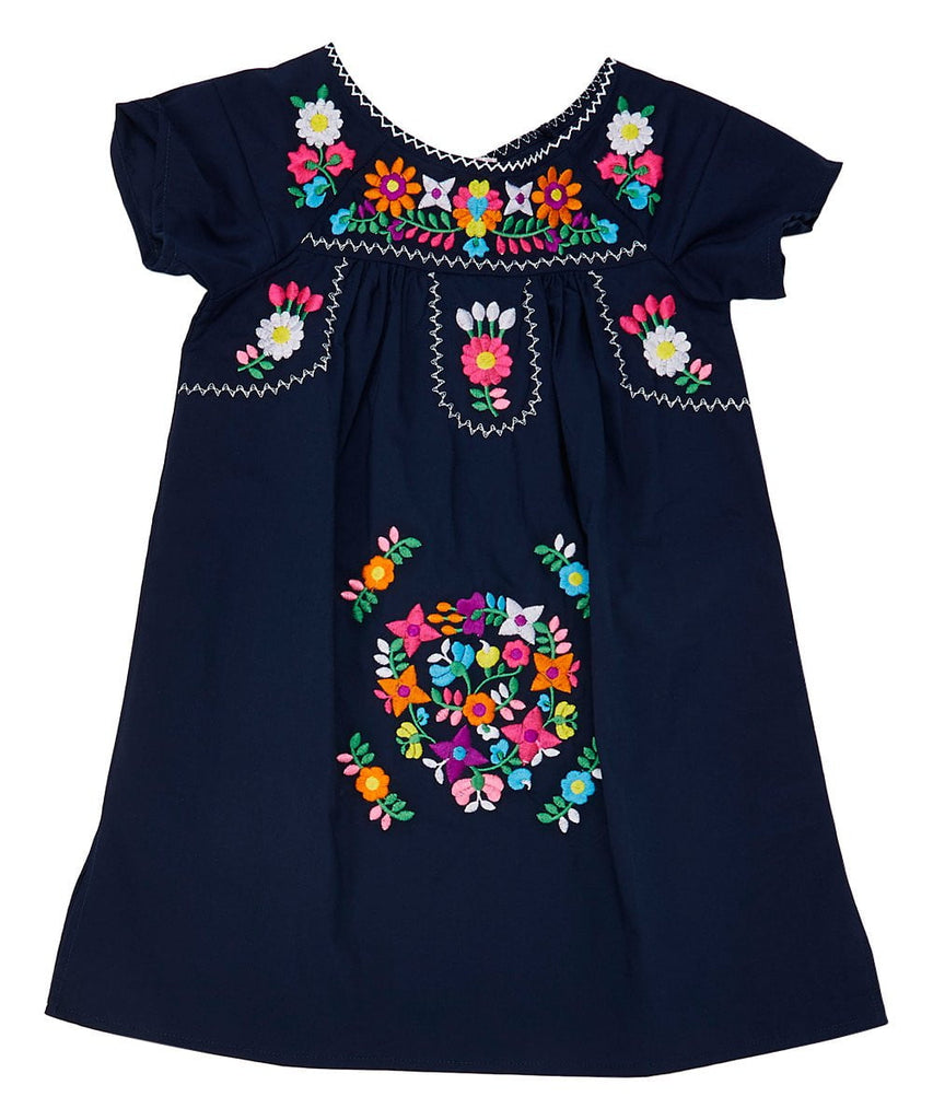 Traditional Mexican Girl Embroidered Dress 2-8 – unik Retail