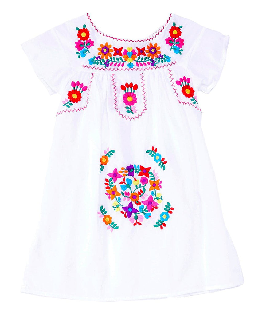 Traditional Mexican Girl Embroidered Dress 2-8 unik Retail Traditional Mexican Girl Embroidered Dress 2-8 unik Retail