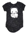 unikinc - Panda Heart Girls Blouse Black - Unik Inc