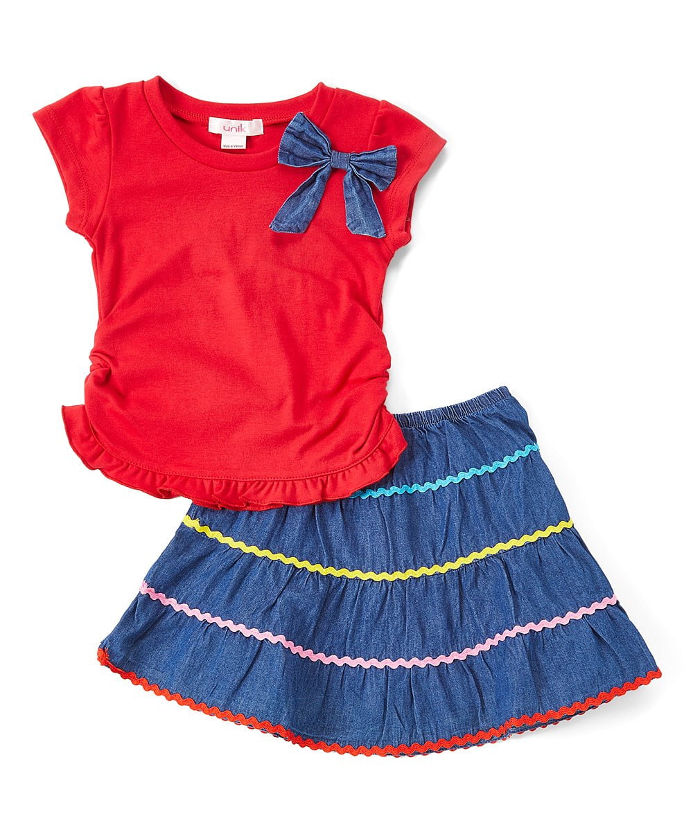 unikinc - colorful Girl Skirt Set - Unik Inc